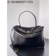 [dxg] 발렌시아가 악어무늬 로데오 백 35*23.3*10.9cm 블랙 balenciaga