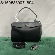 [dxg] 발렌시아가 스몰 은색 버클 로데오 백 28.9*20*9.9cm 블랙 balenciaga