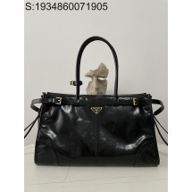 black frame 공장 프라다 핸드백 1BA433 38*24*12cm 블랙 Prada