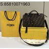 [니콜] 펜디 보스턴 핸드백 숄더백 28*12*18cm 브라운 Fendi