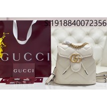 [JHL] 구찌 GG 마몽 퀼팅 백팩 777253 20*19*11cm 화이트 Gucci