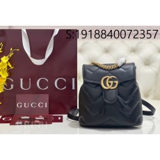 [JHL] 구찌 GG 마몽 퀼팅 백팩 777253 20*19*11cm 블랙 Gucci