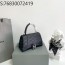 [dxg] 발렌시아가 아워글래스 BB 올 오버 핸들백 토트백 블랙 23*15*10cm balenciaga