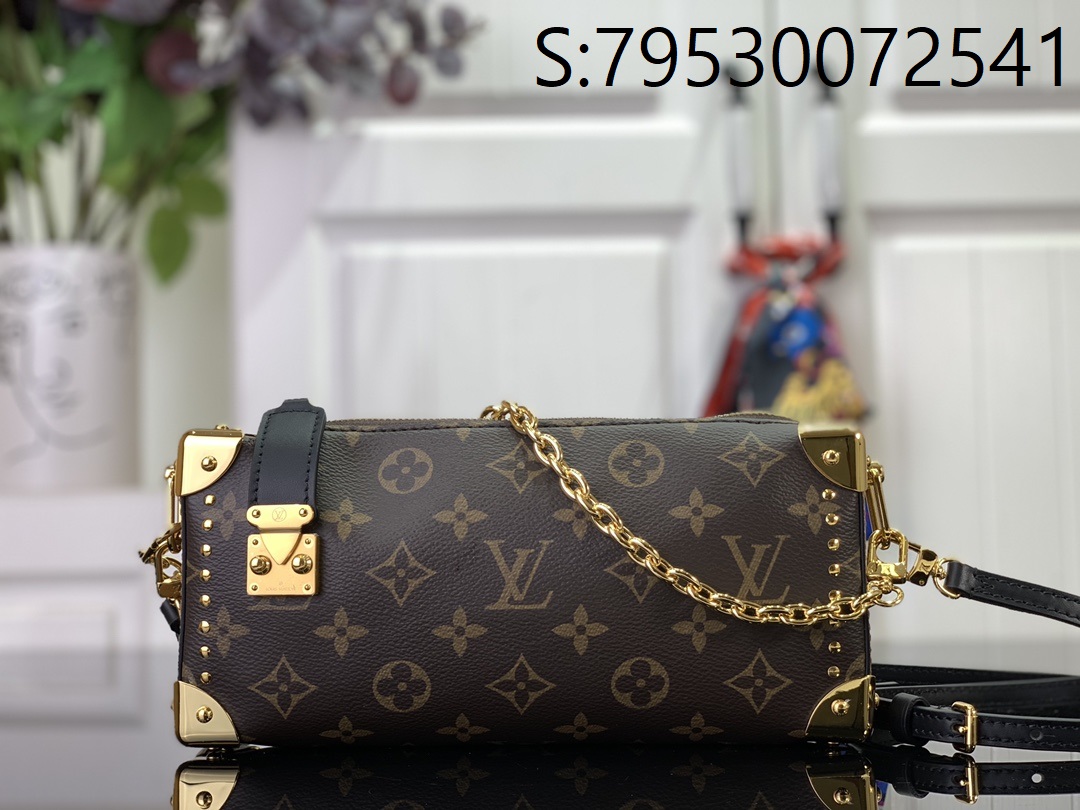 [88factory] 루이비통 모노그램 슬림 트렁크 숄더백 M25445 23*12*4cm 다크 브라운 LOUIS VUITTON