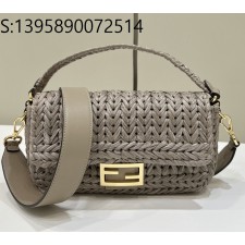 [니콜] 펜디 라피아 숄더백 27*6*15cm 스톤 Fendi