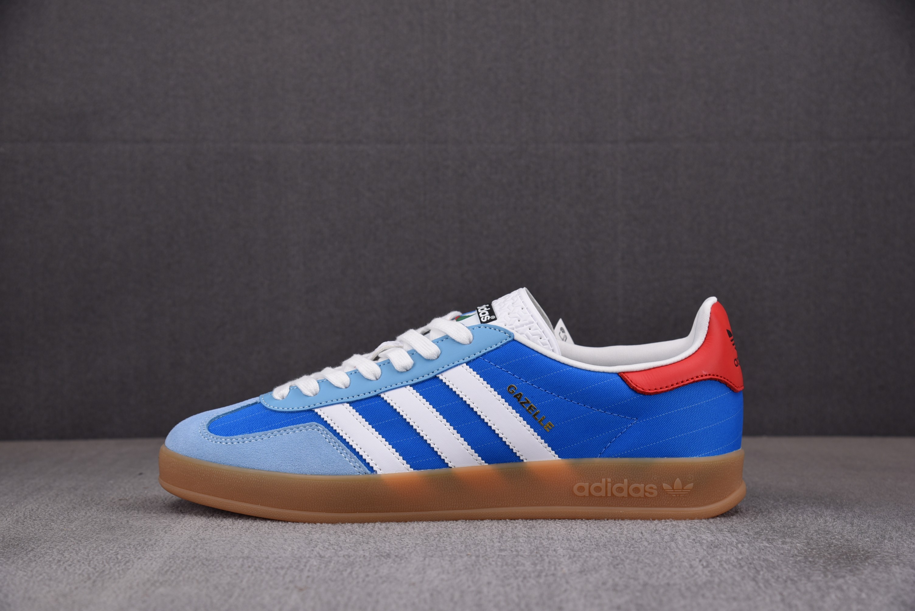 【TOP】AD Originals Gazelle Indoor 蓝色 IF9643