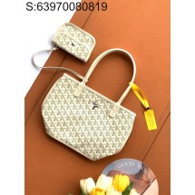 [리미티드] 고야드 앙주 미니 토트백 20*10*20cm 화이트 Goyard