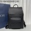 [JHL] 디올 레더 순색 백팩 41.5*28.5*15cm 블랙 Dior