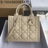 [JHL] 디올 레더 퀼팅 북 토트백 스몰 26.5*21*14cm 베이지 Dior