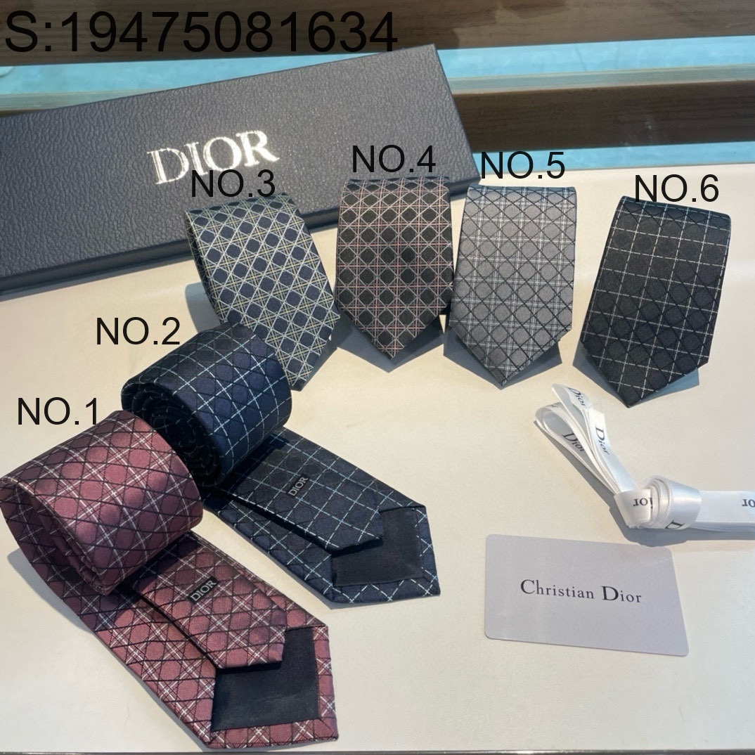 AGG 디올 체크 타이 6컬러 Dior