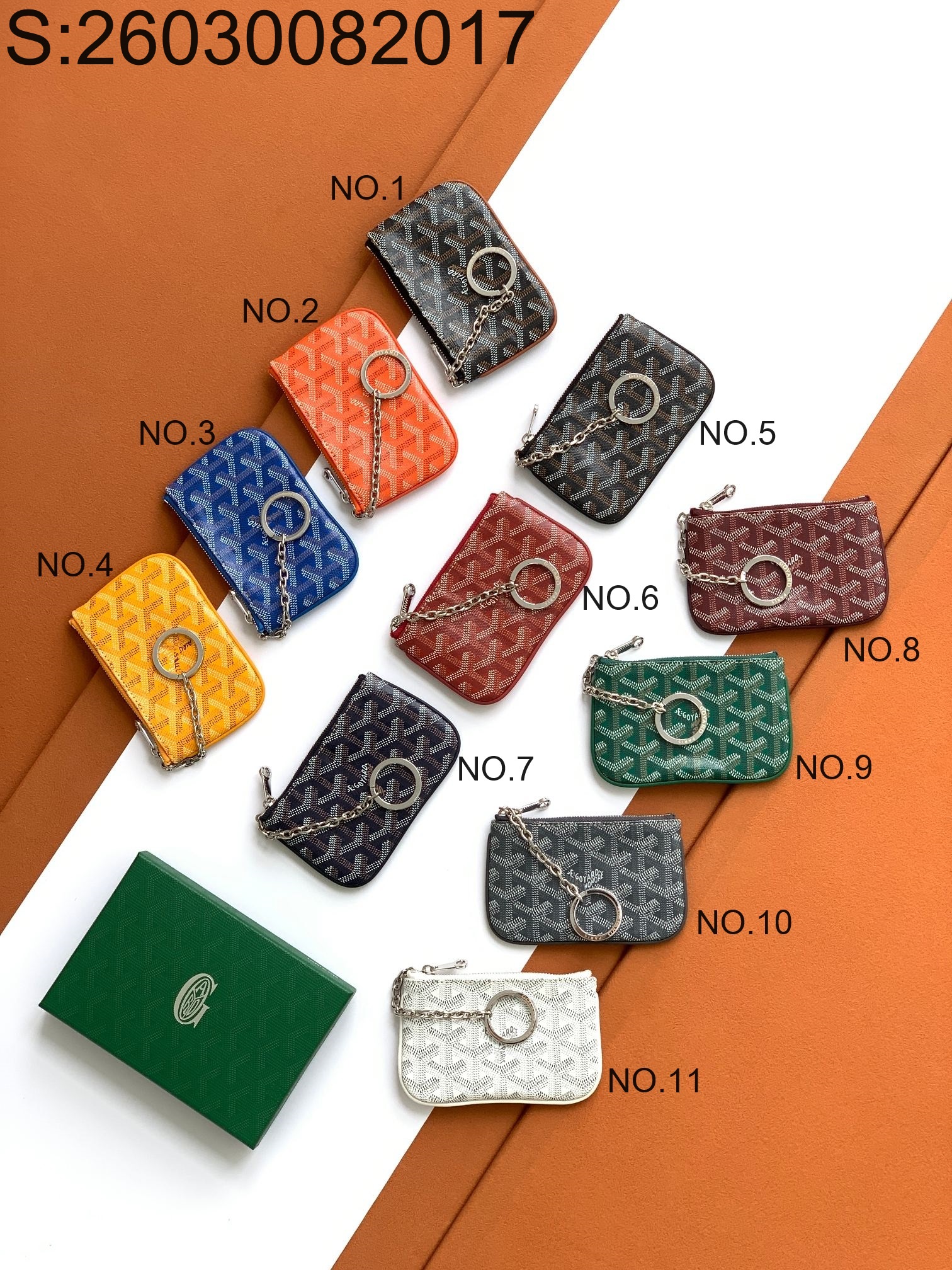 [리미티드] 고야드 세나 나노 파우치 지갑 13*1*9cm 11컬러 Goyard