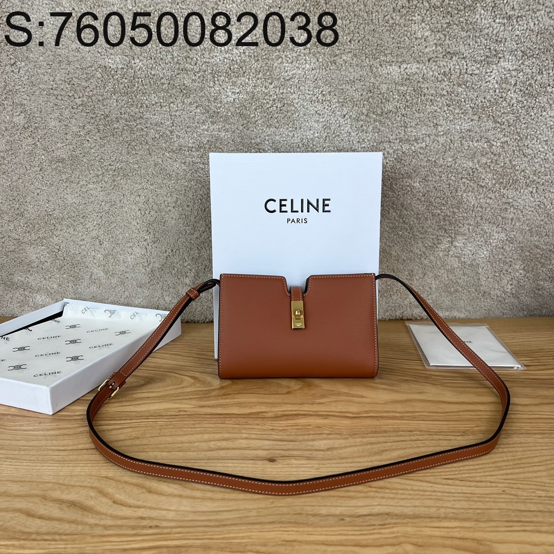 JXG 셀린느 미니백 숄더백 18*12*3.5cm 브라운 Celine