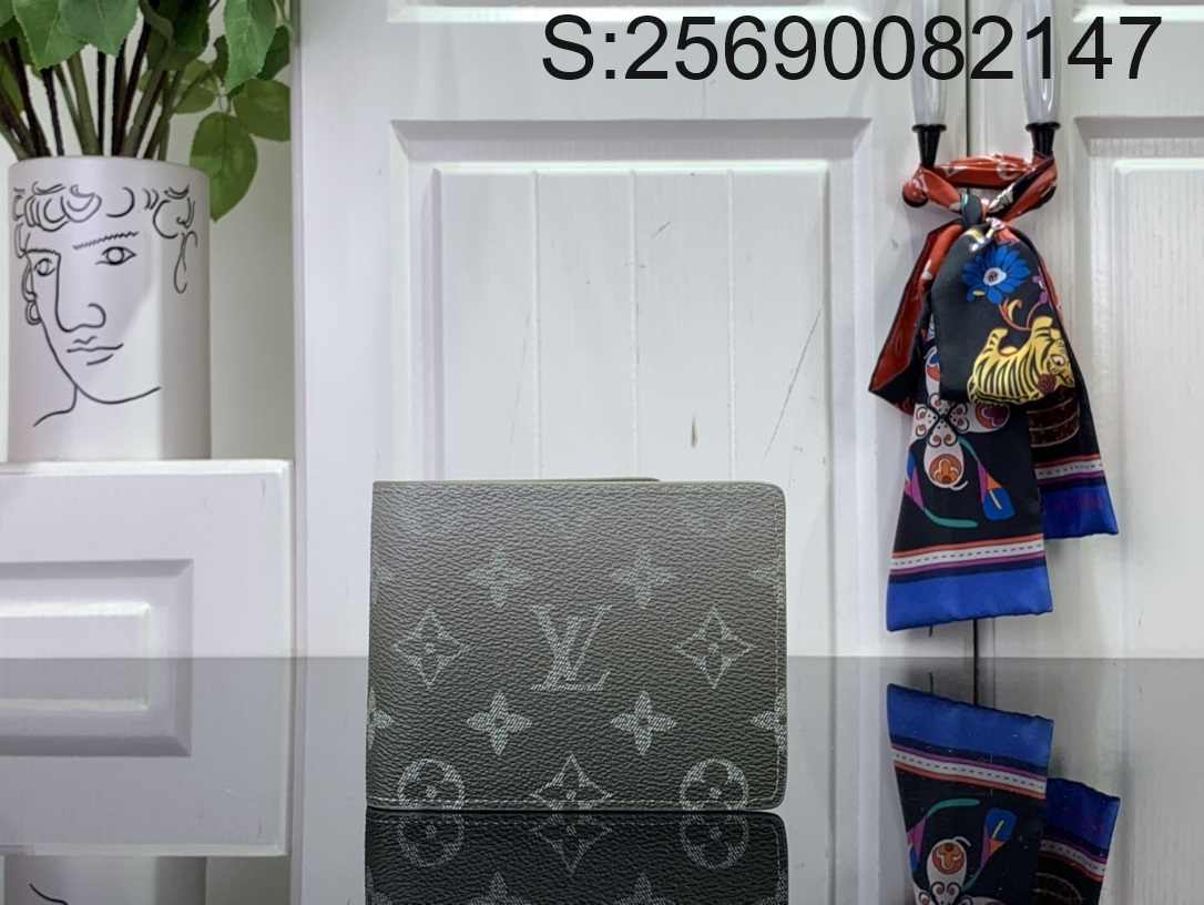 [88factory] 루이비통 멀티플 월릿 반지갑 M60895 M11547 11.5*9*1.5cm 암청색 LOUIS VUITTON