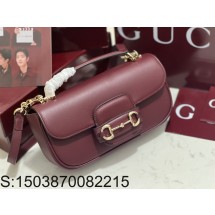 [JHL] 구찌 1955 GG로고 레더 핸드백 숄더백 815206 22.6*12.7*5.6cm 와인 Gucci