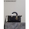 [JHL] 디올 레이디 D-Joy 미디엄 백 26*13.5*5cm 블랙 Dior