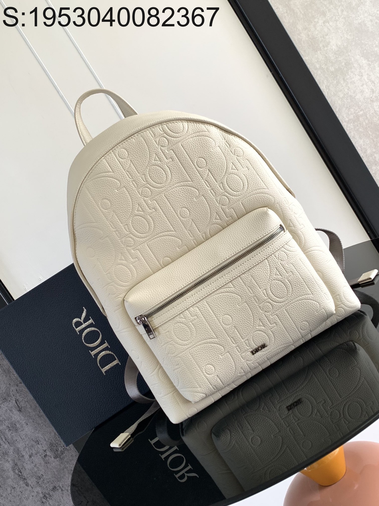 [JHL] 디올 오블리크 라이더 2.0 백팩 화이트 29*40*17cm Dior