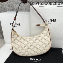 JXG 셀린느 트라이엄프 트리오페 아바 호보백 193952 화이트 23*14*7cm Celine