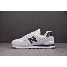 【纯原】New Balance 574 White Navy Gum 米白蓝 ML574TF2