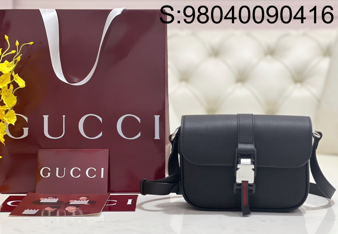 [JHL] 구찌 수퍼 미니 숄더백 블랙 800313 20*14*5.5cm Gucci