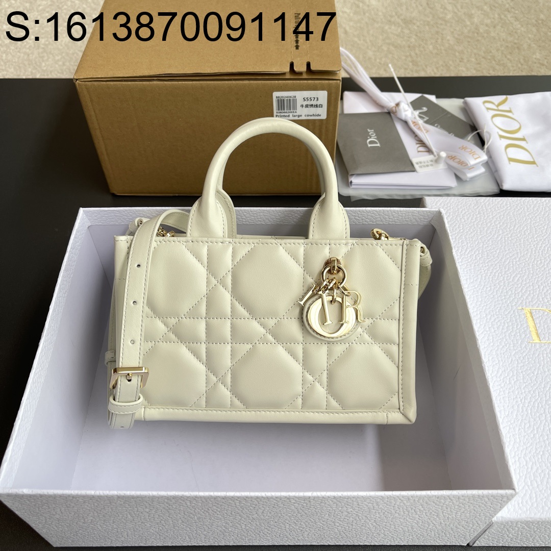 [JHL] 디올 북 토트백 까나쥬 라이트 베이지 미니 21.5*13*7.5cm Dior