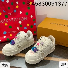 [DXJ] 루이비통 LV 트레이너 맥시 스니커즈 화이트 1AB8RI LOUIS VUITTON