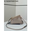 [니콜] 펜디 퍼스트 순색 편직 숄더백 24*9*18cm 브라운 Fendi