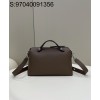 [니콜] 펜디 보스턴 소가죽 순색 핸드백 숄더백 28cm 브라운 Fendi