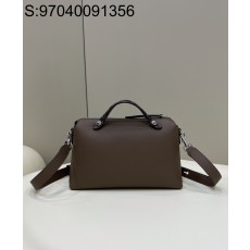 [니콜] 펜디 보스턴 소가죽 순색 핸드백 숄더백 28cm 브라운 Fendi