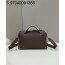 [니콜] 펜디 보스턴 소가죽 순색 핸드백 숄더백 28cm 브라운 Fendi