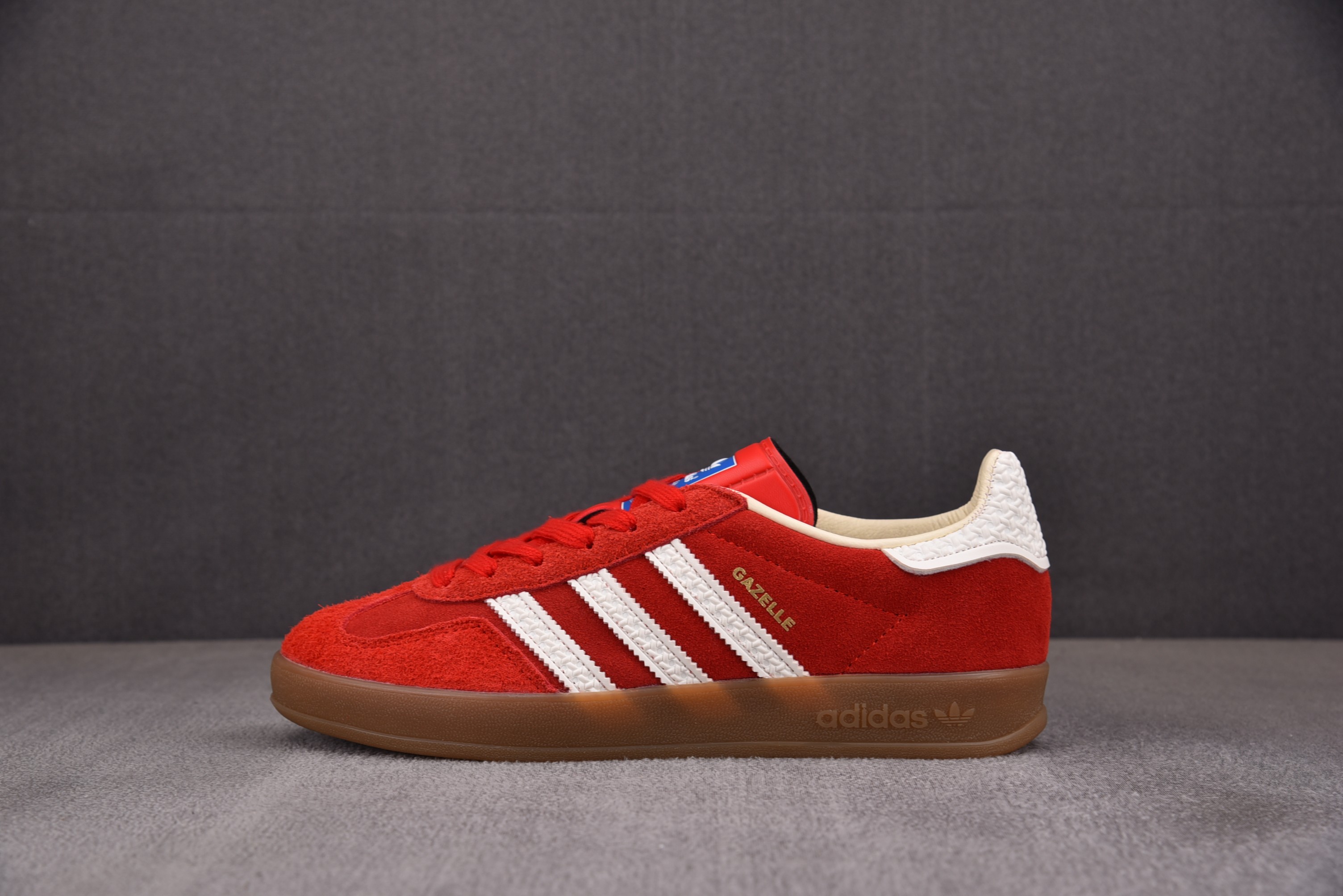 【TOP】AD Originals Gazelle Indoor 红白 IF1808