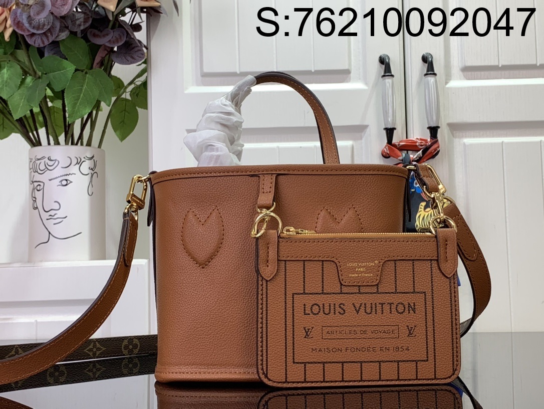 [88factory] 루이비통 네버풀 반둘리에 인사이드 아웃 24*14*9cm 다크 브라운 LOUIS VUITTON