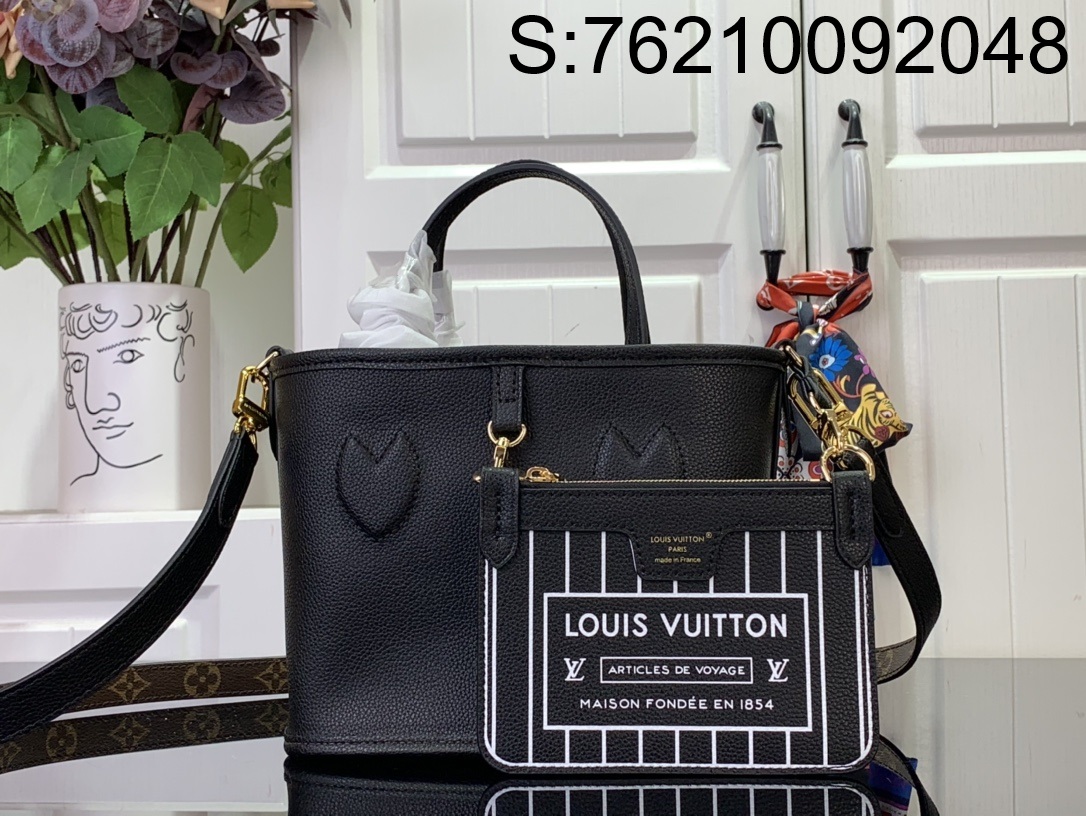 [88factory] 루이비통 네버풀 반둘리에 인사이드 아웃 M12099 24*14*9cm 블랙 LOUIS VUITTON