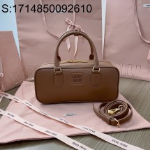 [JHL] 미우미우 레더 아르카디 토트백 5BB148 27*12*9cm 브라운 miumiu