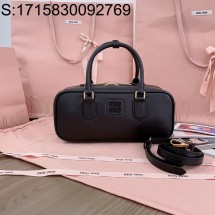 [JHL] 미우미우 레더 아르카디 토트백 5BB148 27*12*9cm 블랙 miumiu