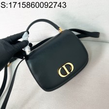 [JHL] 디올 레더 몽테인 에비뉴 탑 핸들백 미디엄 블랙 19*12*8cm Dior