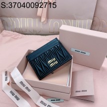 [JHL] 미우미우 양가죽 마테라쎄 카드지갑 5MC076 8*10.5cm 블랙 miumiu