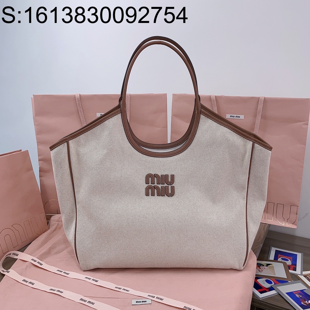 [JHL] 미우미우 캔버스 토트백 5BG276 38*38*18cm miumiu