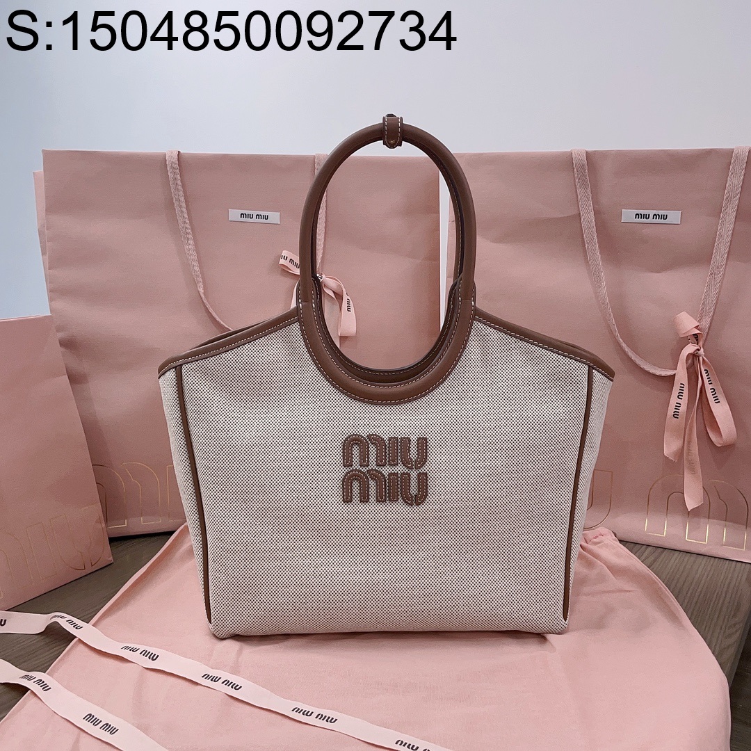 [JHL] 미우미우 캔버스 토트백 5BG281 28*26*12.5cm miumiu