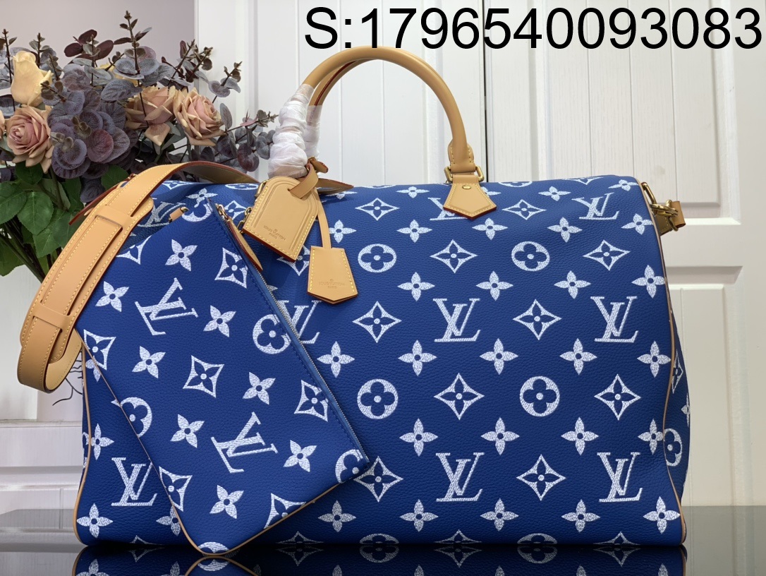 [88factory] 루이비통 스피디 P9 반둘리에 M11565 50*32*29cm 블루 LOUIS VUITTON