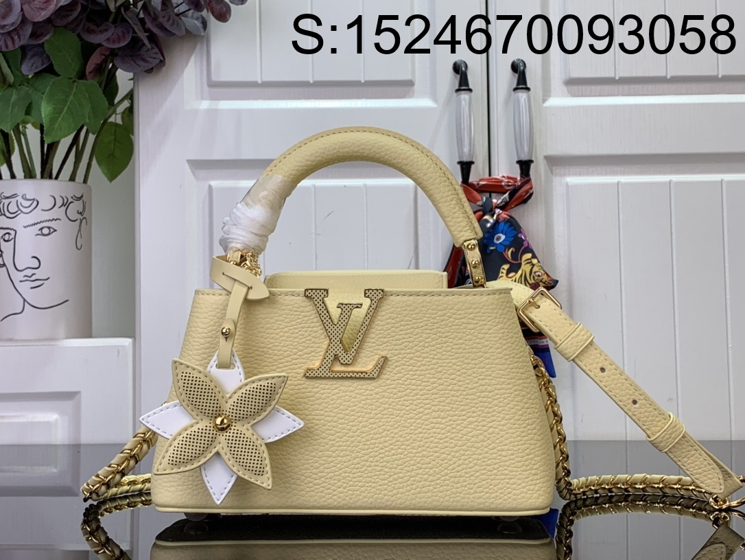 [88factory] 루이비통 프라워 카퓌신 이스트 웨스트 미니 M11351 12*8*22cm 옐로우 LOUIS VUITTON