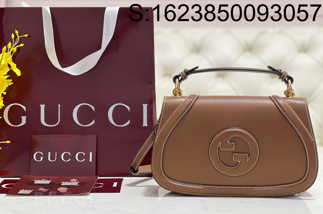 [JHL] 구찌 블론디 탑 핸들백 815714 27*17*7.5cm 브라운 Gucci