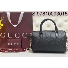 [JHL] 구찌 GG 엠블럼 탑 핸들백 815255 25.5*16*14cm 블랙 Gucci