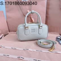 [JHL] 미우미우 레더 아르카디 토트백 5BB142 22*10.5*7.5cm 화이트 miumiu