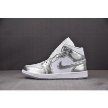 [CJ]에어 조던 1 미드 WMNS Air Jordan 1 Mid SE Metallic Silver 메탈릭 실버 FN5031-100 