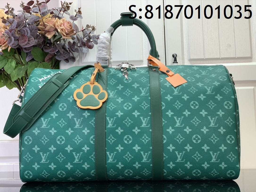 [88factory] 루이비통 모노그램 키폴 M12687 50*29*23cm 그린 LOUIS VUITTON