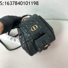 [JHL] 디올 카로 금장 CD 백팩 블랙 M6302 19.5*18.5*8.5cm Dior