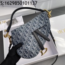 [JHL] 디올 오블리크 데님 새들백 M0446 25.5*20*6.5cm Dior