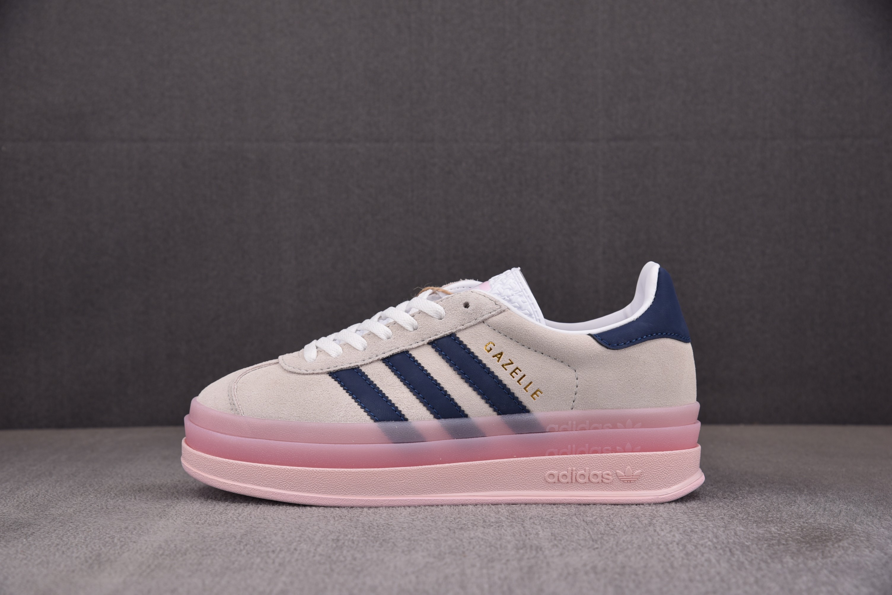 【纯原】AD Originals Gazelle Bold 灰粉 IE6508