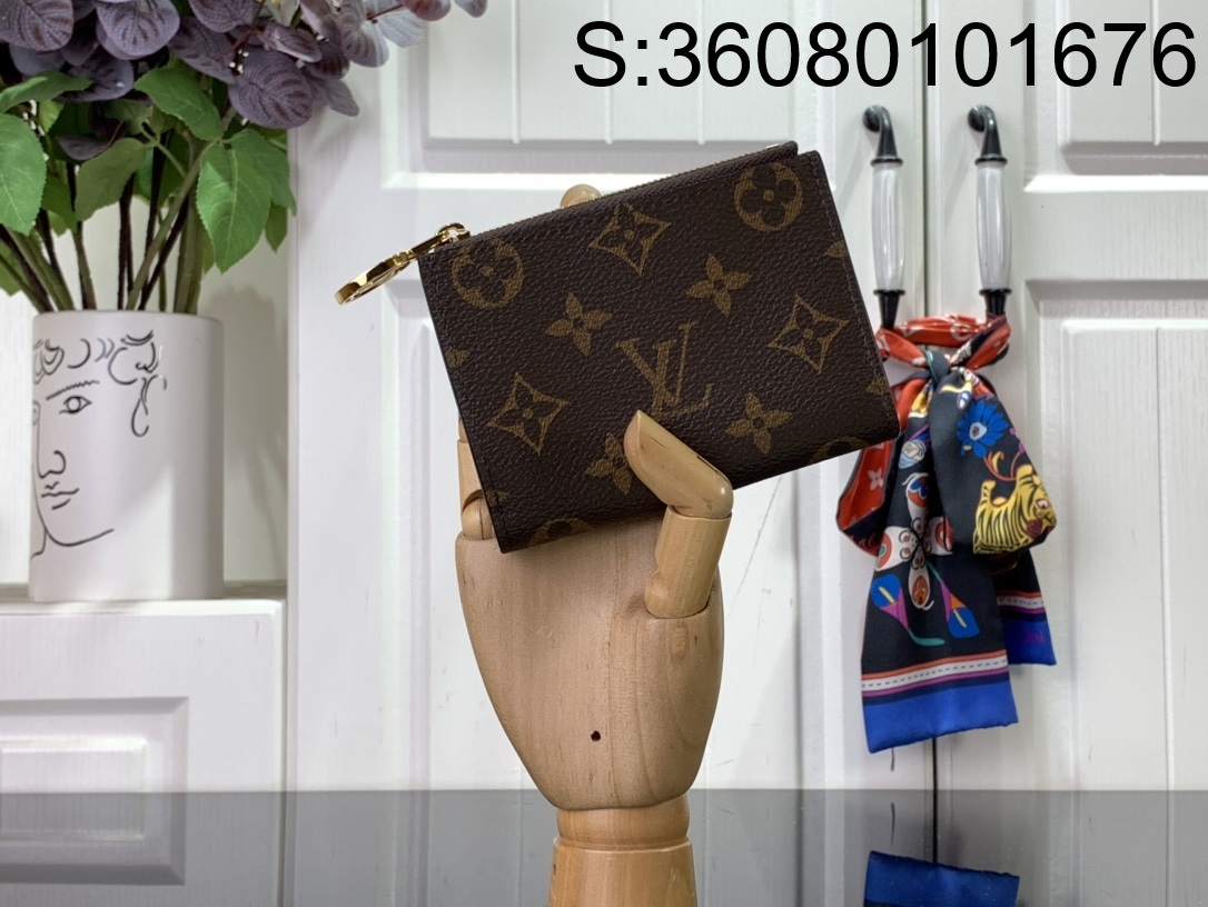 [88factory] 루이비통 리사 지갑 M82383 9*11.5*1.5cm 갈색 LOUIS VUITTON