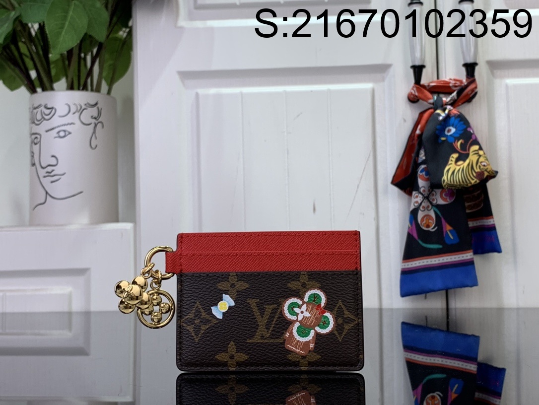 [88factory] 루이비통 LV CHARMS 비비엔 카드지갑 M12215 7.3*0.3*10.2cm LOUIS VUITTON